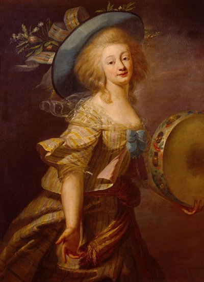 Portrait of Marie-Anne de Cupis, also known as La Camargo by Elisabeth Louise Vigee Lebrun