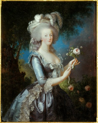 Portrait of Marie Antoinette of Lorraine Habsburg by Elisabeth Louise Vigee Lebrun