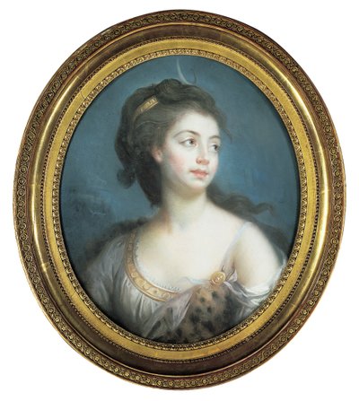 Allegorical Portrait of a Lady as Diana by Elisabeth Louise Vigee Lebrun