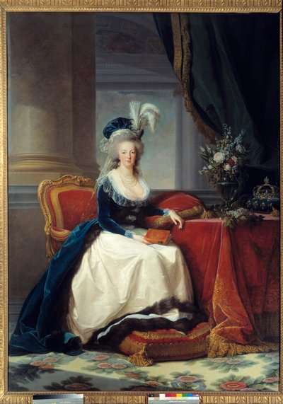Portrait of Marie Antoinette by Elisabeth Louise Vigee Lebrun