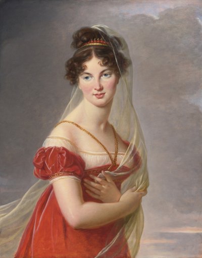Portrait of Aglae Angelique Gabrielle de Gramont, Wife of General Alexander Lvovich Davy, 1787-1842 by Elisabeth Louise Vigee Lebrun