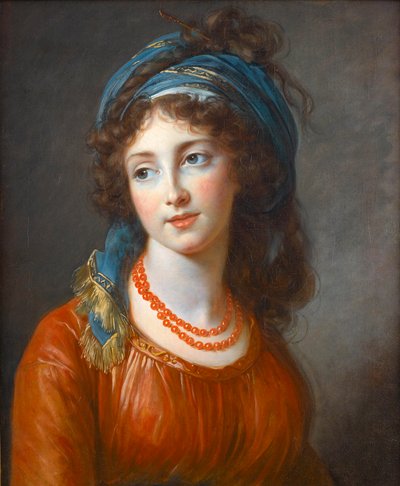 Portrait of Aglae de Gramont, née de Polignac by Elisabeth Louise Vigee Lebrun