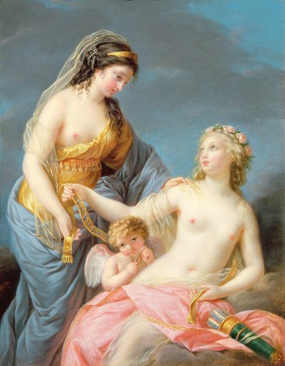 Portrait of Emma Hart as a Sybil by Elisabeth Louise Vigee Lebrun