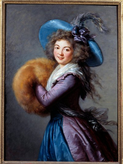 Portrait of Madame Mole Reymond, actress of the Italian Comedie by Elisabeth Louise Vigee Lebrun