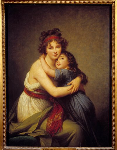 Portrait of Madame Vigee Lebrun and her daughter Jeanne-Lucie-Louise, known as Julie (1780 - 1819) by Elisabeth Louise Vigee Lebrun