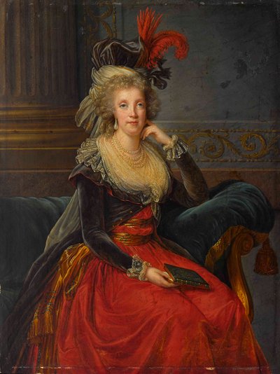 Portrait of Maria Carolina of Austria 1752-1814 by Elisabeth Louise Vigee Lebrun