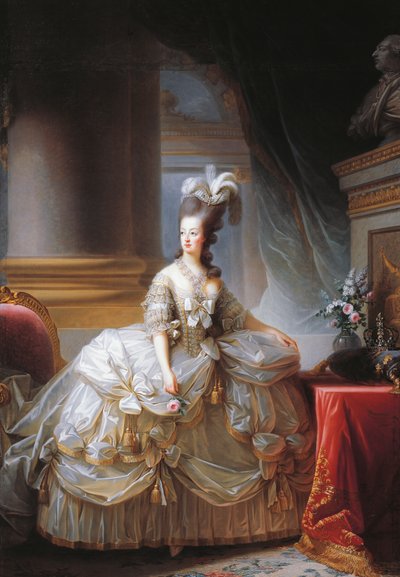 Portrait of Marie Antoinette by Elisabeth Louise Vigee Lebrun