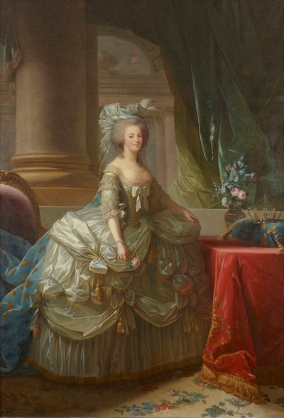 Portrait of Queen Marie Antoinette of France by Elisabeth Louise Vigee Lebrun