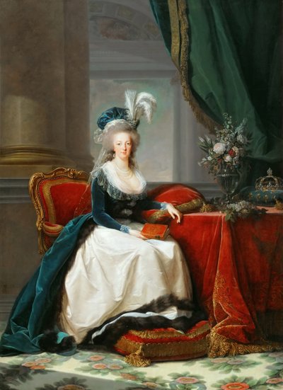 Portrait of Queen Marie Antoinette of France 1755-1793, ca 1788 by Elisabeth Louise Vigee Lebrun