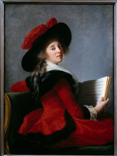 Portrait of the Baroness of Crussol by Elisabeth Louise Vigee Lebrun