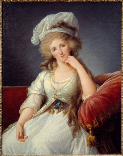 Portrait of the Duchess of Orleans, Louise de Bourbon Penthievre by Elisabeth Louise Vigee Lebrun