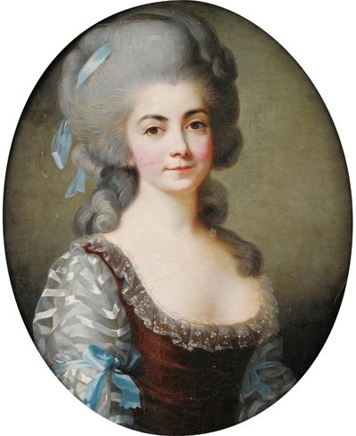 Portrait of the opera singer Antoinette Saint-Huberty 1756-1812, c. 1780 by Elisabeth Louise Vigee Lebrun