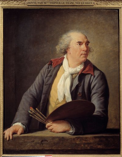 Portrait of the Painter Hubert Robert (1733-1808) by Elisabeth Louise Vigee Lebrun