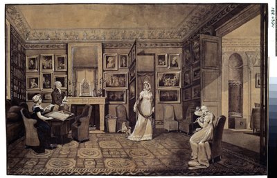 Drawing Room in the Baryatinsky House in Altona by Elisabeth Louise Vigee Lebrun
