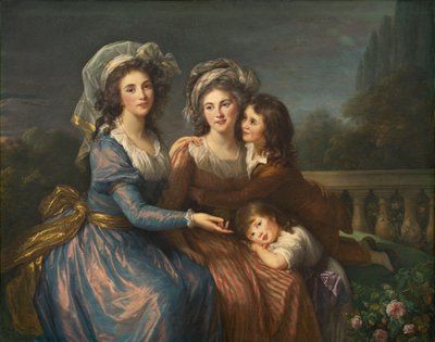 The Marquise de Pezay, and the Marquise de Rougé with Her Sons Alexis and Adrien by Elisabeth Louise Vigee Lebrun