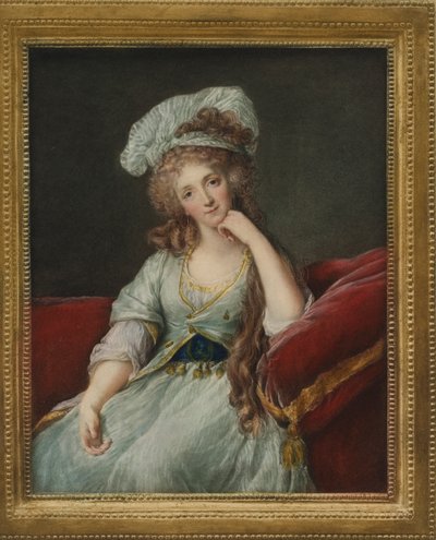 Portrait of Louise Marie Adelaide de Bourbon-Ponthievre, Duchess of Orleans by Elisabeth Louise after Vigee Lebrun