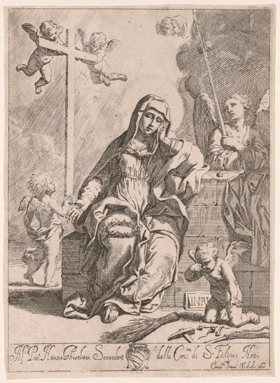 Madonna of Sorrows with Symbols of the Passion by Elisabetta Sirani