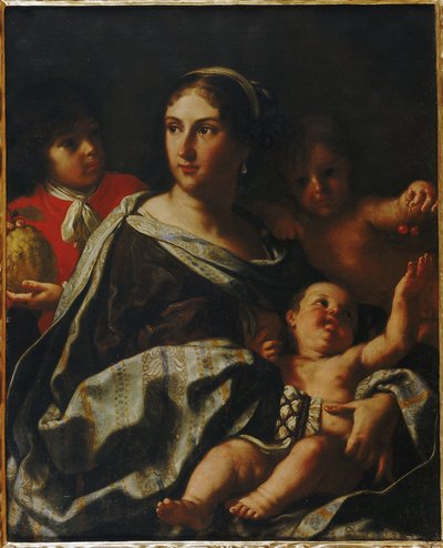 Portrait of Anna Maria Ranuzzi as Allegory of Charity by Elisabetta Sirani