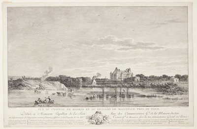 View of Château de Madrid and Pavillon de Bagatelle by Elise Saugrain