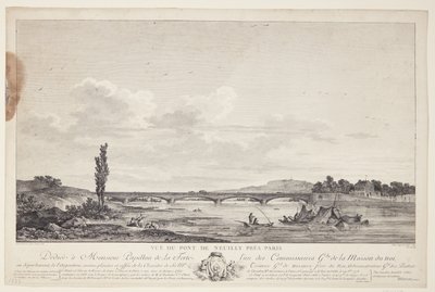 View over Pont de Neuilly (View of Pont de Neuilly near Paris) by Elise Saugrain