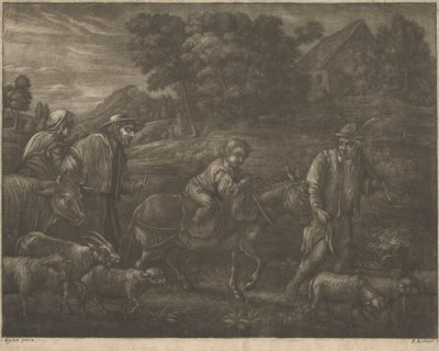 Flight into Egypt by Elisha Kirkall