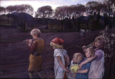 The Pied Piper, an Allegory of Spring by Elizabeth Adela Stanhope Forbes