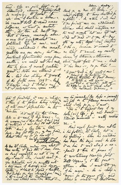 Letter from Elizabeth Barrett Browning to Henry F. Chorley, 1859 by Elizabeth Barrett