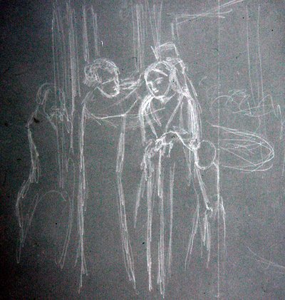At the Milliners by Elizabeth Eleanor Siddal