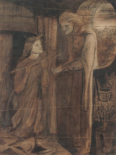 Clerk Saunders by Elizabeth Eleanor Siddal