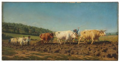Ploughing in the Nivernais (The First Dressing) by Elizabeth Jane Gardner Bouguereau