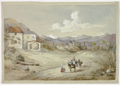 Albenga on the Corniche (Coastal) Road by Elizabeth Murray