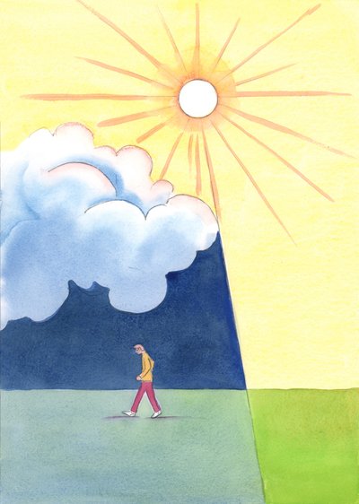 A person who rejects God walks into spiritual darkness by Elizabeth Wang