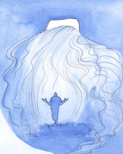A soul may greet Christ, in Holy Communion, by saying: "Cast your light within, and enter (with your outpouring of grace)" by Elizabeth Wang
