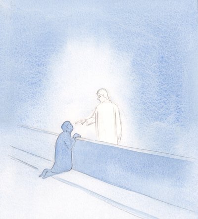 All my anxiety was stopped by the touch of His hand. He showed me my dignity, as His friend, and urged me to trust by Elizabeth Wang
