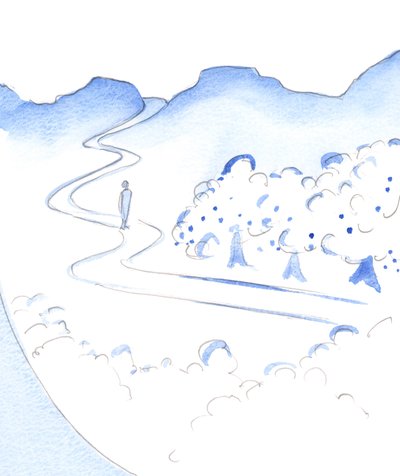 Amidst the high mountain-tops of the spiritual life is a fertile valley: God