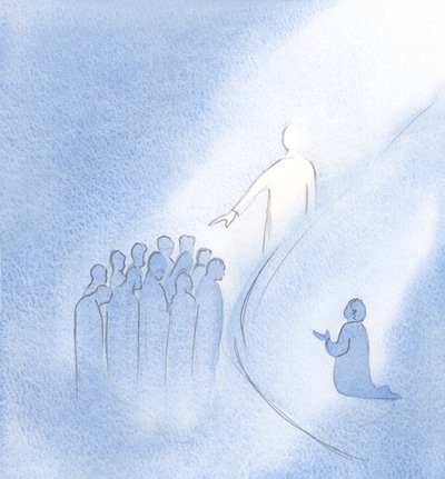 As Christ entered my soul, he held out His hand and He blessed all the dear ones whom I hold up in prayer. by Elizabeth Wang