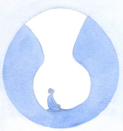 As I kneel in prayer, in all my weakness, like a beggar in rags before Christ: He loves me! He loves me with warmth and affection! by Elizabeth Wang