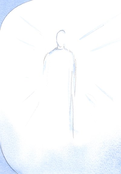 As I praised God, on the feast of the Immaculate Conception, I saw the risen Christ radiant and joyful, the Son of the Immaculate Mother, 2002 by Elizabeth Wang