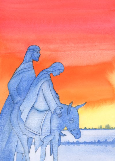 As Mary travelled to Bethlehem, she was like the Son she would bear, resembling Him in humility, love, trust and obedience by Elizabeth Wang