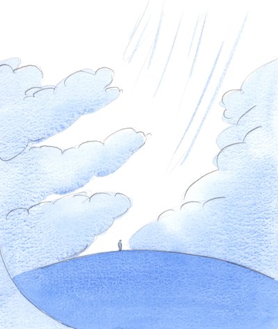 As only a powerful force can push away clouds above the earth, so only powerful contemplative prayer makes a 