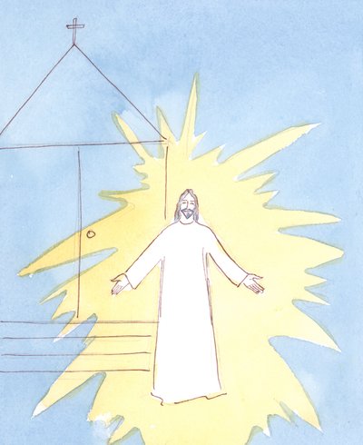 As we enter the church, Christ greets us from the tabernacle. He delights especially when we love and honour His Mother on her feast days by Elizabeth Wang