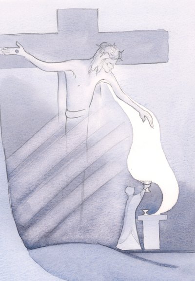 At each Mass, Christ