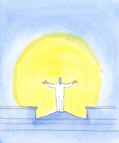 At every celebration of the Holy Sacrifice of the Mass, Christ is Really Present, praying for sinners, gazing towards the Father, just as when Christ once prayed from the Cross by Elizabeth Wang