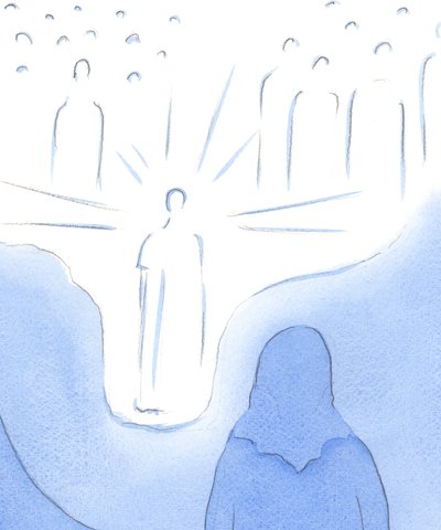 By prayer, we are brought very close to the Saints of Heaven, as if the floor of heaven descends. Our every act of faith leads us even closer by Elizabeth Wang