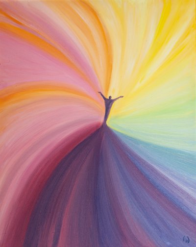 By surrendering to God in prayer, by 