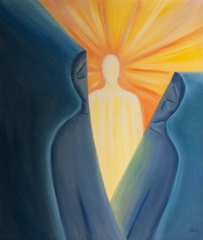 By true contrition and selfless worship we can break through to meet the living, radiant Christ within our childish mental images by Elizabeth Wang