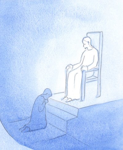 Christ Appeared as a King, and Permitted Me to Sit at His Feet as a Penitent by Elizabeth Wang