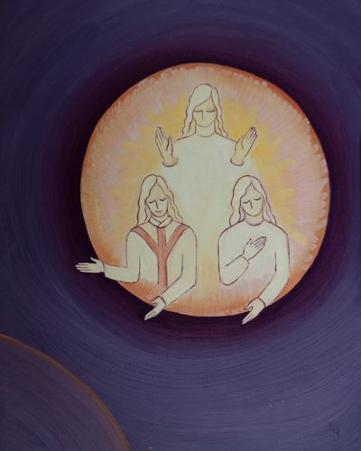 Christ asks how many of us on this earth below truly love the Persons of the Holy Trinity by Elizabeth Wang