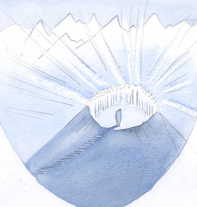 Christ brought my soul to a mountain-top and to His Holy Company; how many compromises and failings had lengthened my journey. by Elizabeth Wang