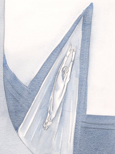 Christ entered Heaven robed in white, and we follow the way by Elizabeth Wang
